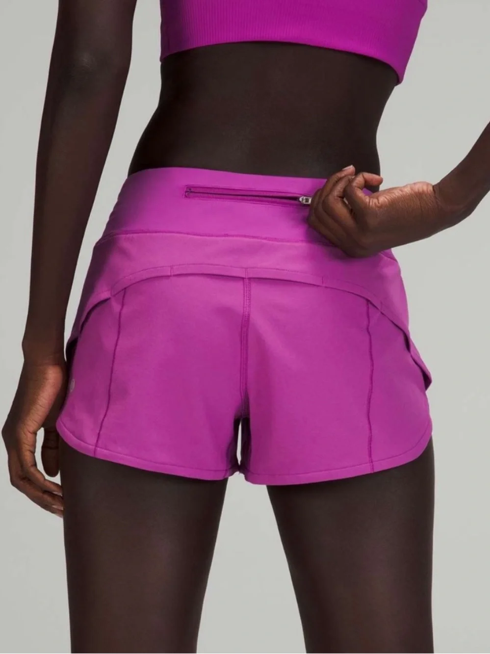 Lululemon Run Speed Shorts - Purple/Pink - Size 12 Running Athletic Shorts